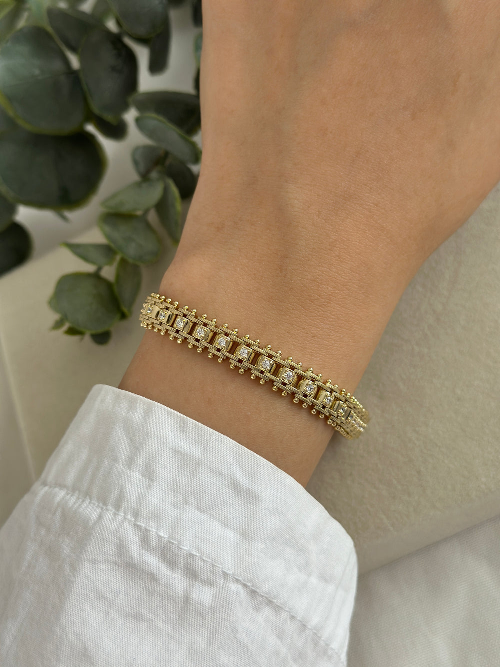 Taşlı Deko Bileklik