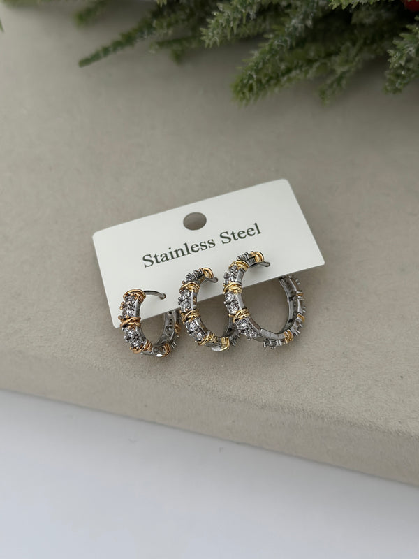 Üç Boy X Halka Küpe