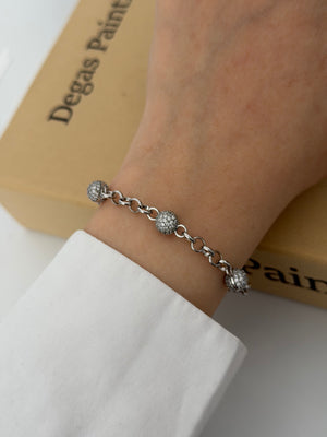 Üç Top Silver Bileklik