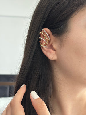 Çift Görünümlü Kıkırdak Küpe