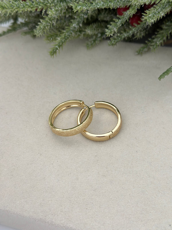 Kum Taşı Halka Küpe