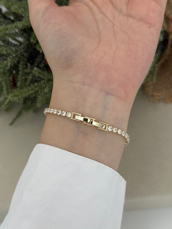 Kare Taşlı Su Yolu Bileklik