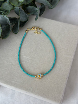 Mavi Papatyalı Halhal