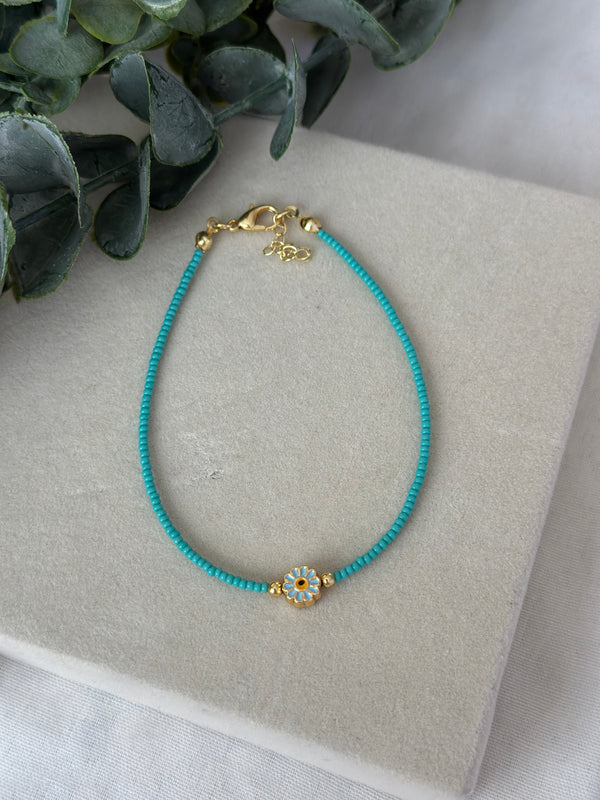 Mavi Papatyalı Halhal