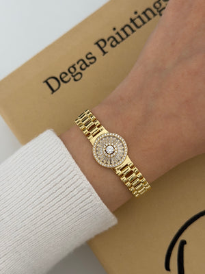 Saat Kenar Baget Taşlı Bileklik