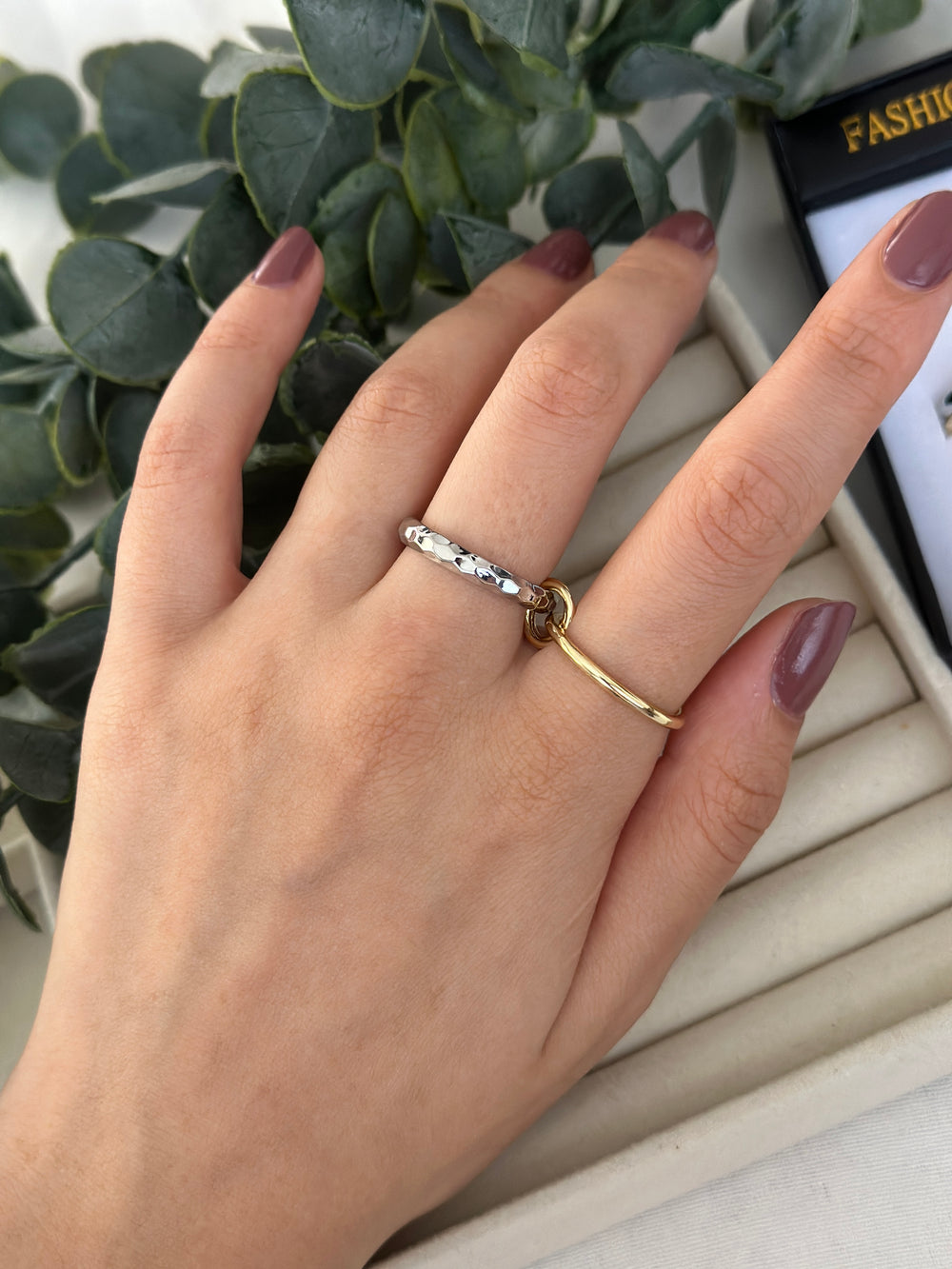 İkili Yüzük Gold-Silver