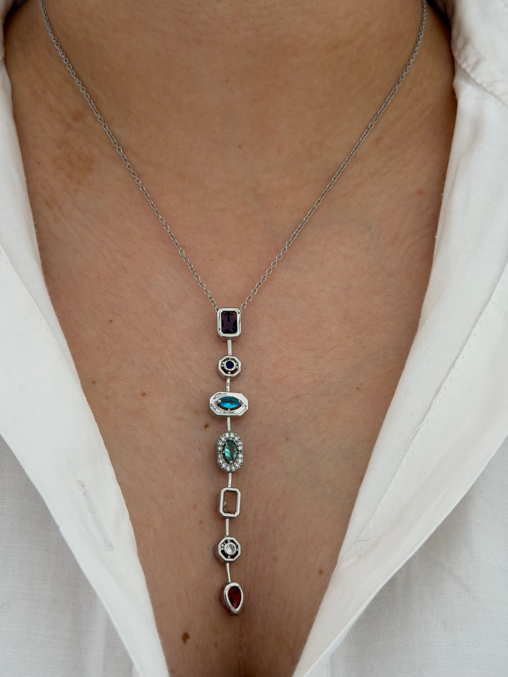 Çelik Silver Element Kolye
