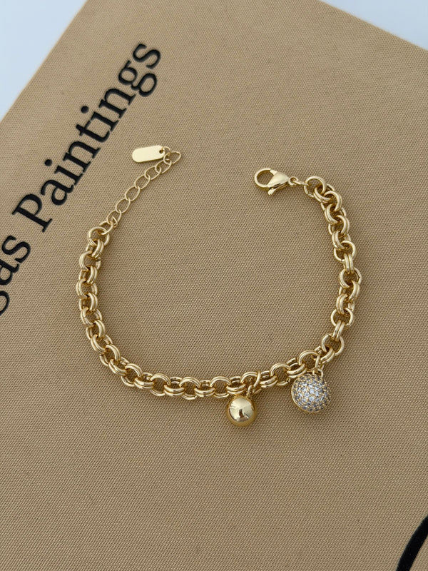 Doc Zincir Top Detaylı Bileklik