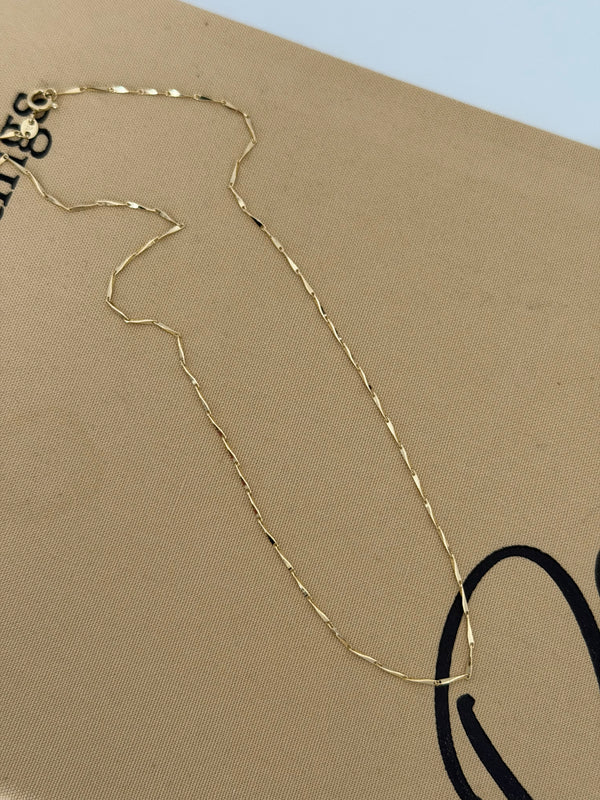 Düz Lea Zincir Kolye