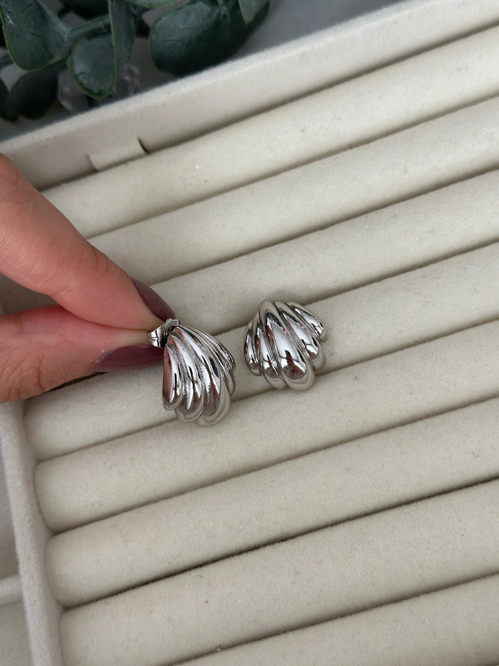 Silver İstiridye Küpe