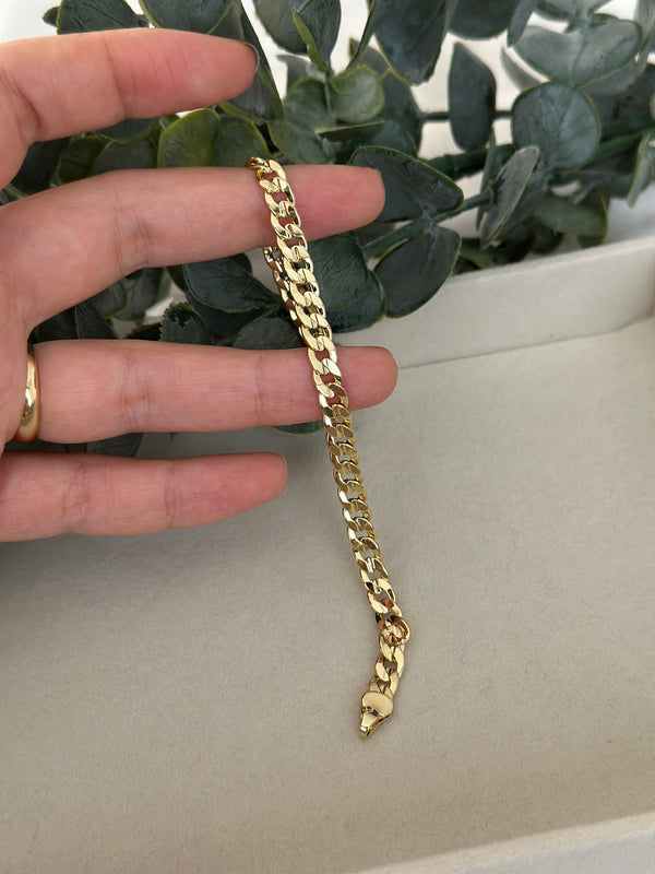 İnce Yassı Gurmet Zincir Bileklik