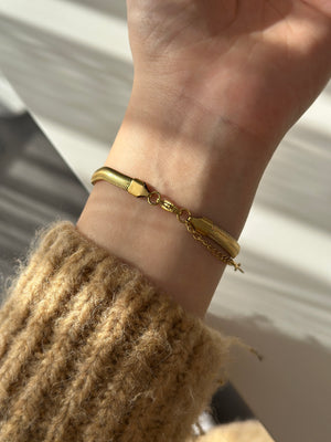 Çelik İtalyan Zincir Bileklik