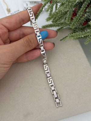 Silver Labirent Bileklik