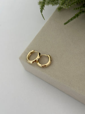 Bombe Mini Taşlı Halka Küpe