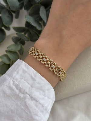 Taşlı Örme Hasır Bileklik