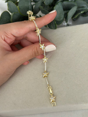 Gold Yıldızlı Vip Bileklik