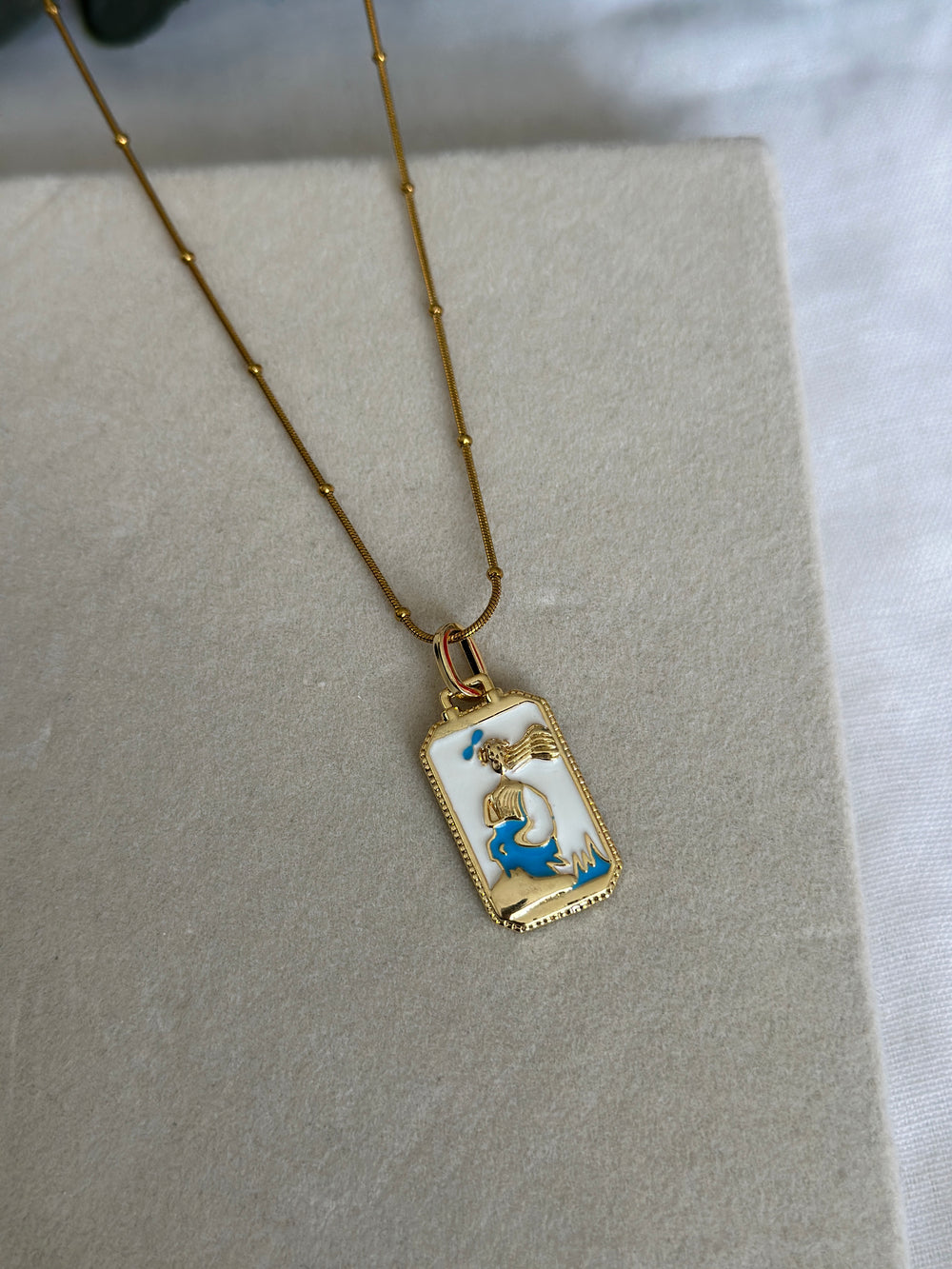 Çelik Deniz Kızı Plaka Kolye