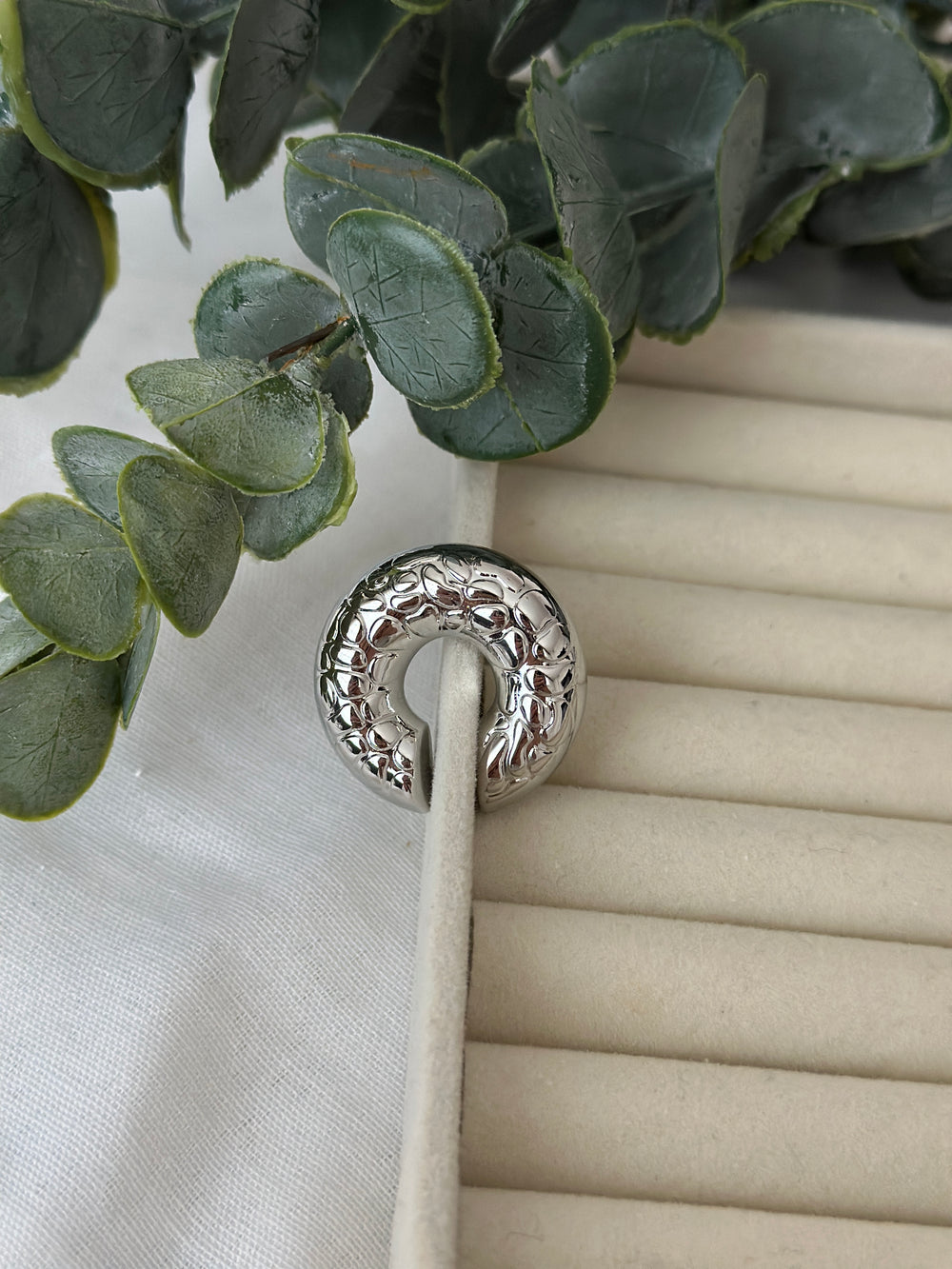 Silver Boru Kıkırdak Küpe