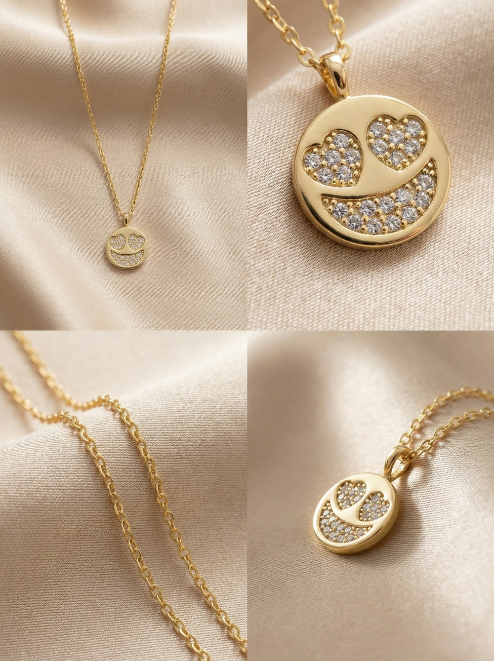 Gülen Yüz Plaka Kolye