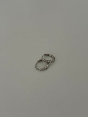 Silver Altı Taşlı Küpe