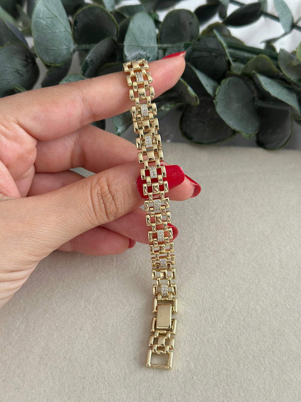 Taşlı Örme Hasır Bileklik