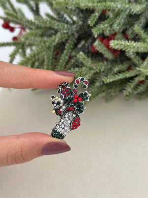 Baston Detay Taşlı Bot Broş