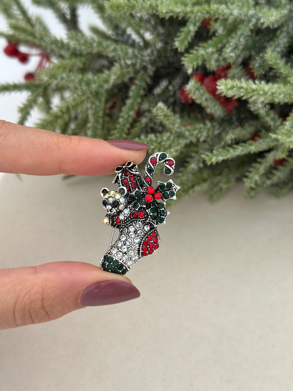 Baston Detay Taşlı Bot Broş