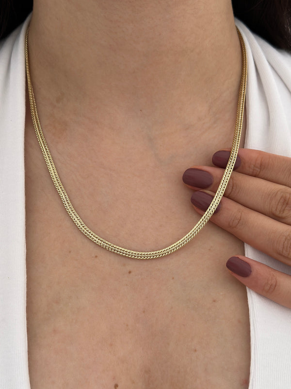 Yassı Örgü Model Kolye