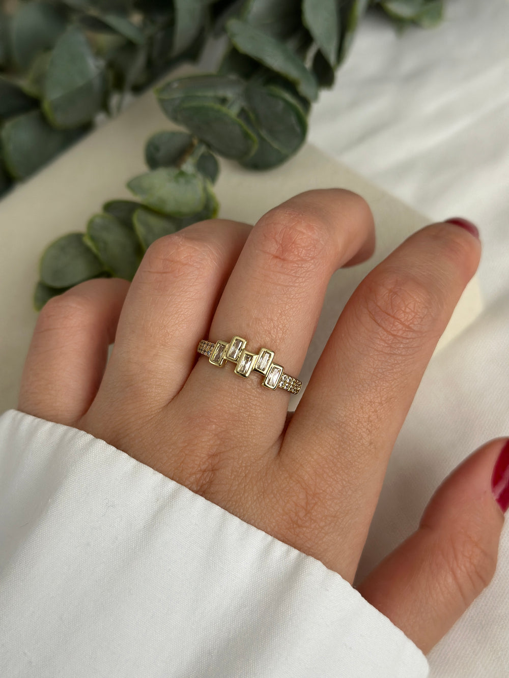 Baget Taşlı Yüzük