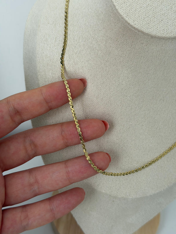 İnce S Model Kolye 45cm