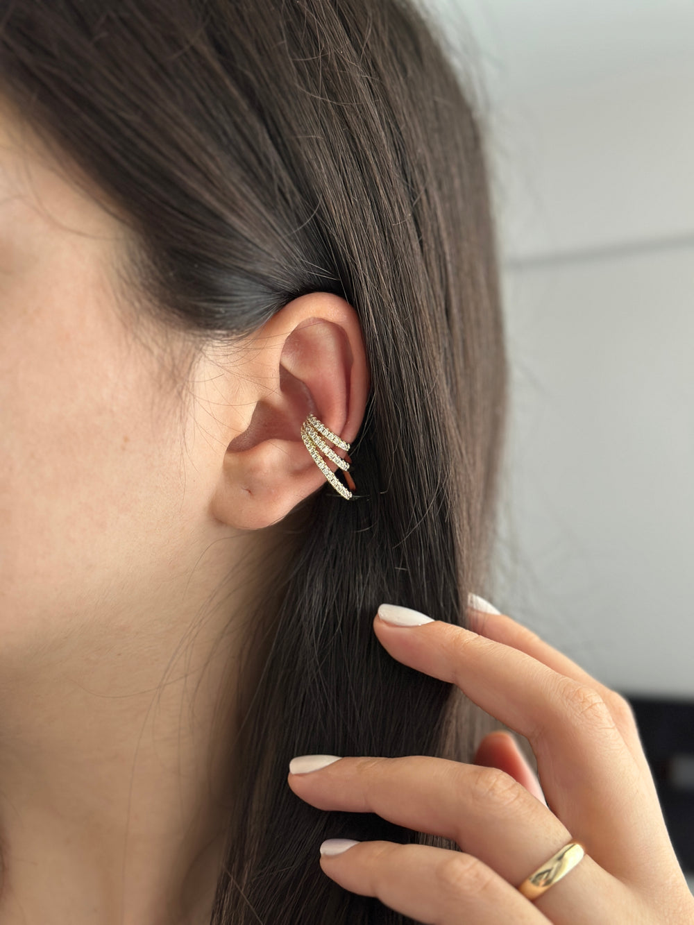 Üçlü Kıkırdak Küpe