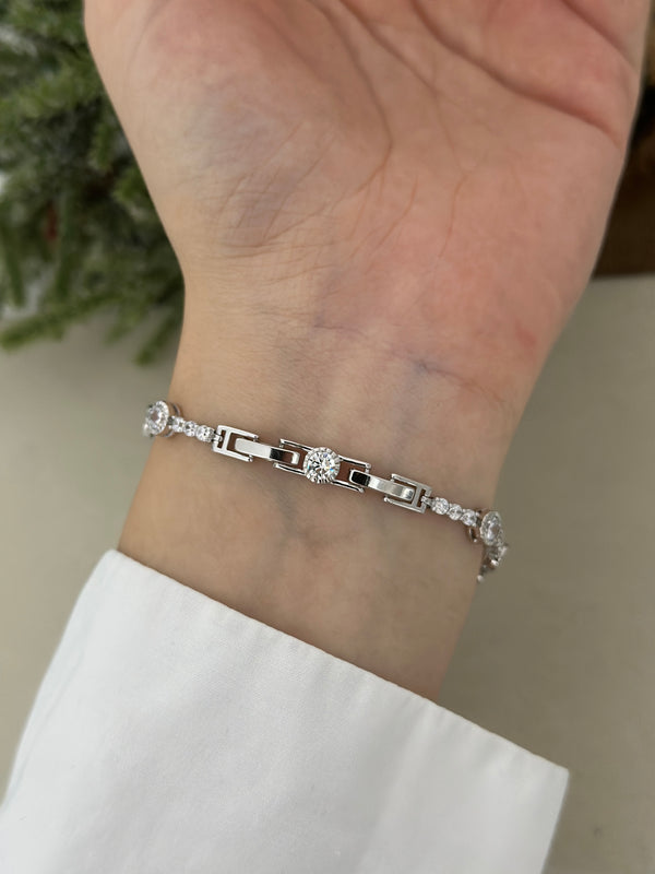 Silver Yuvarlak Plaka Su Yolu