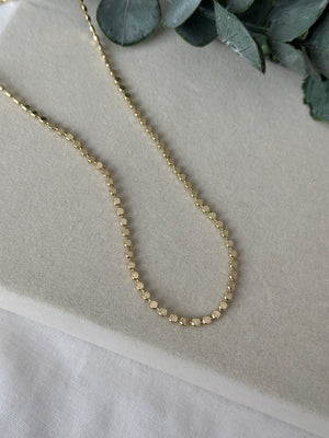 Ezme Pul Zincir Kolye 45 cm