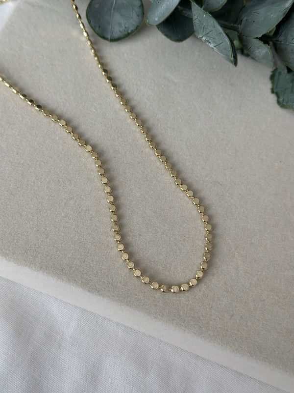 Ezme Pul Zincir Kolye 45 cm