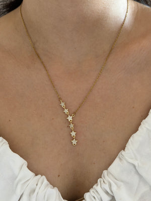 Gold Yıldızlı Y Kolye