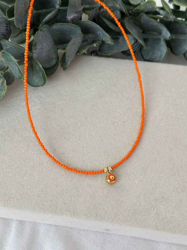 Turuncu Göz Kolye