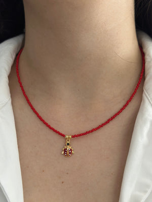 Uğur Böcekli Kolye