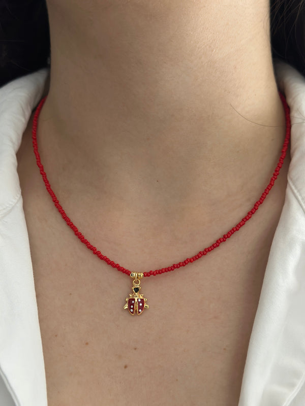 Uğur Böcekli Kolye