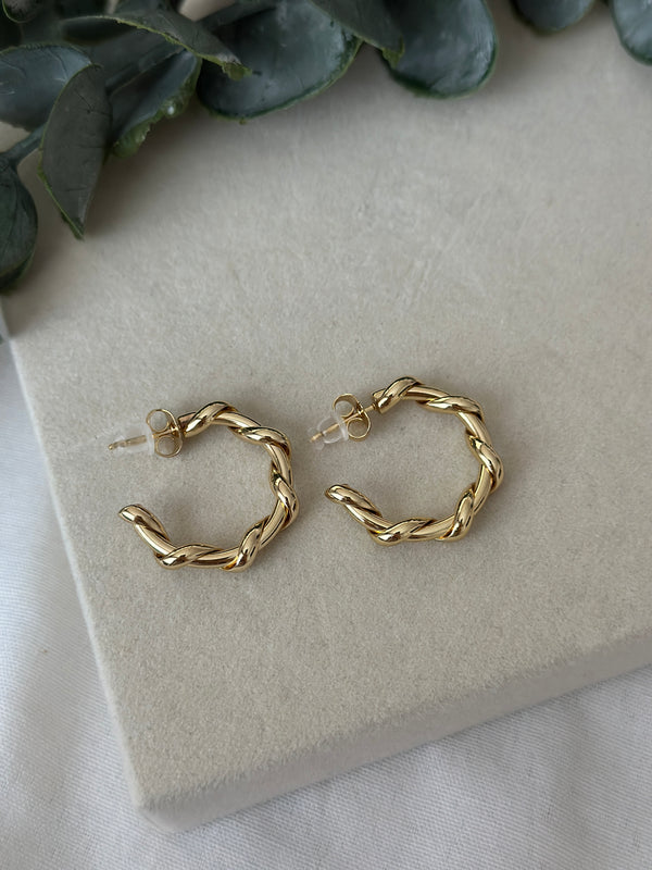 Sargı Gold Halka Küpe