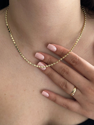 Ezme Pul Zincir Kolye 45 cm