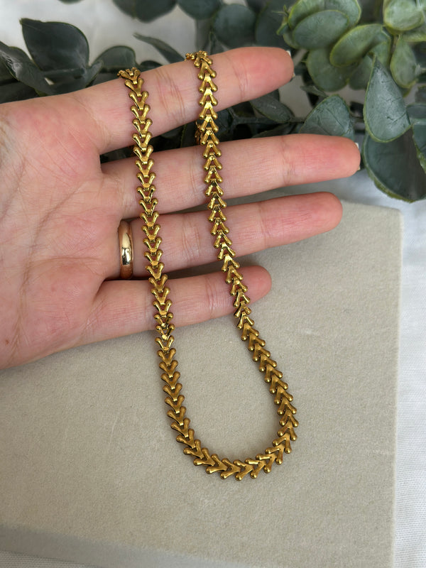 Çelik Buğday Sıralı Kolye