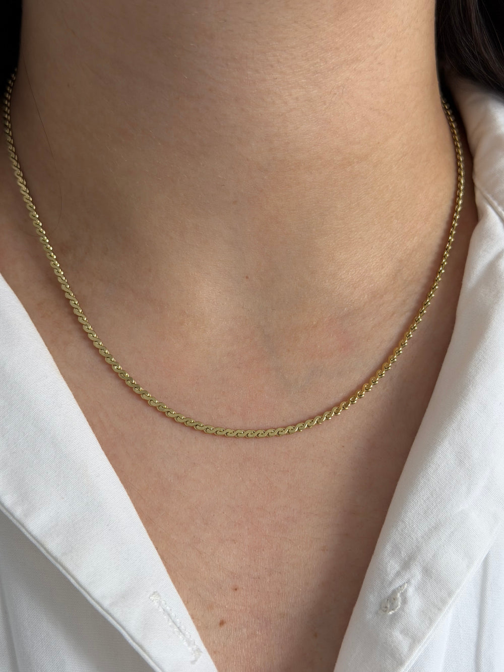 İnce S Model Kolye 45cm