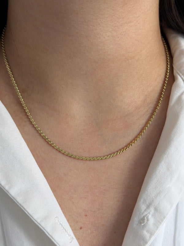 İnce S Model Kolye 45cm