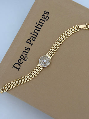 Saat Kenar Baget Taşlı Bileklik