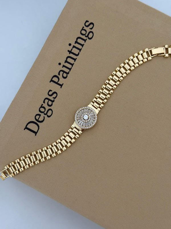 Saat Kenar Baget Taşlı Bileklik