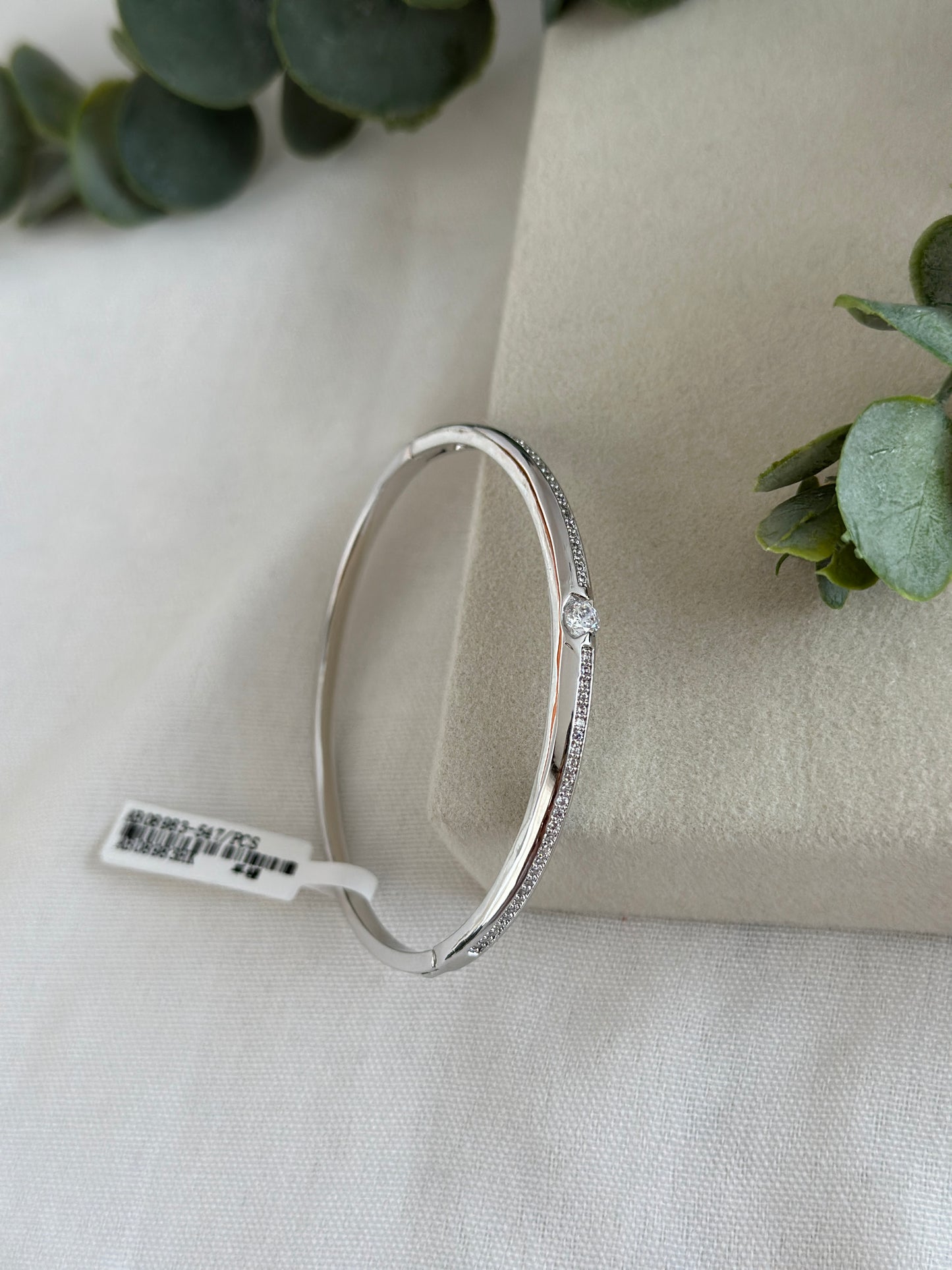 Vip Silver Tek Taşlı Bileklik