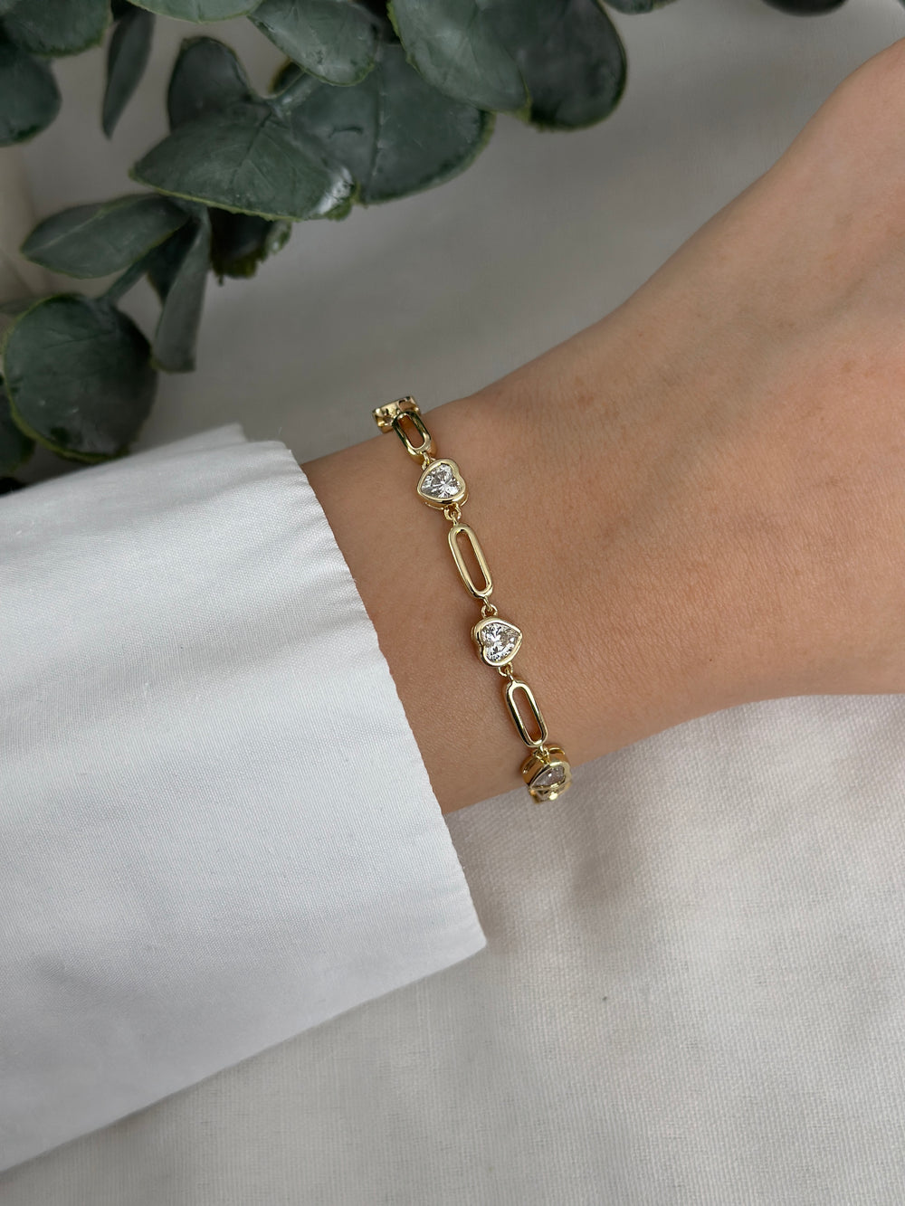 Kalp Aralıklı Bileklik