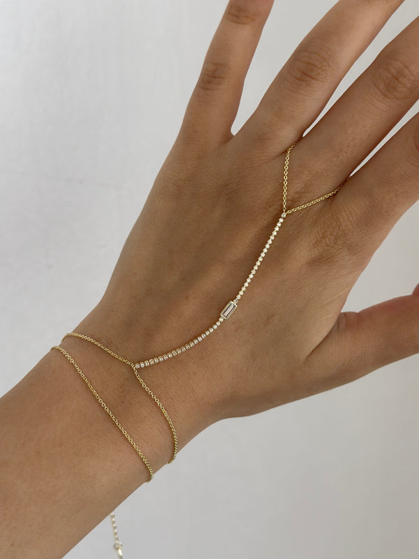 Gold Dikdörtgen Taşlı Şahmeran