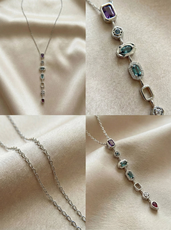 Çelik Silver Element Kolye