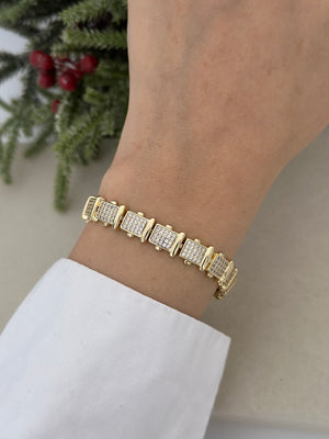 Kare İçi Taşlı Bileklik